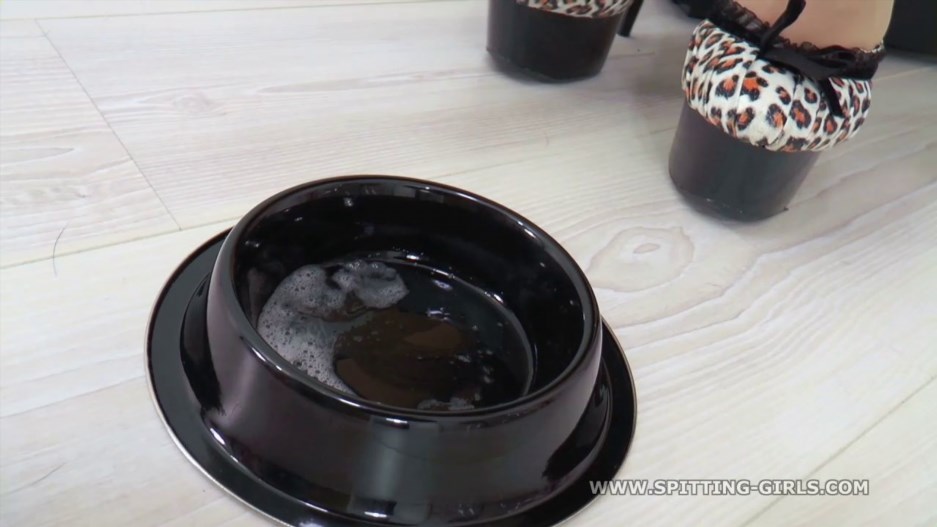 Spitting girls - Mistress Zora - Lick The Spittoon Clean